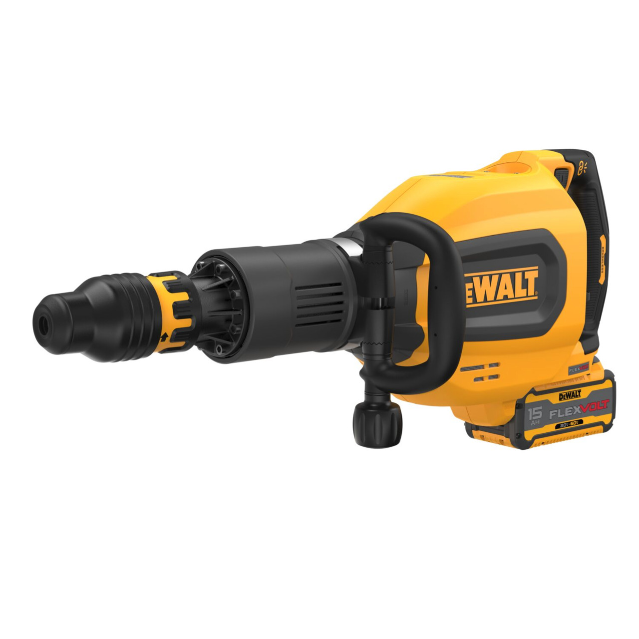 White Cap DeWalt 60V MAX 27lb SDS Max Inline Chipping Hammer